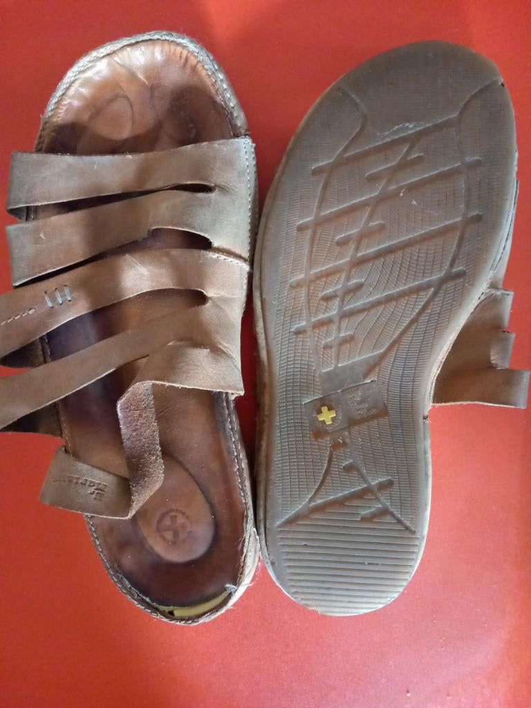 Sandales en cuir Old Jesus - taille 40, Taille 39 à 42, Enlèvement ou Envoi, Brun, Dr martens