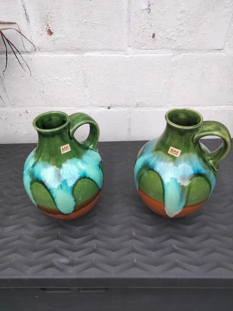 2 vazen .Bay keramiek.West -Germany., Ophalen, Zo goed als nieuw