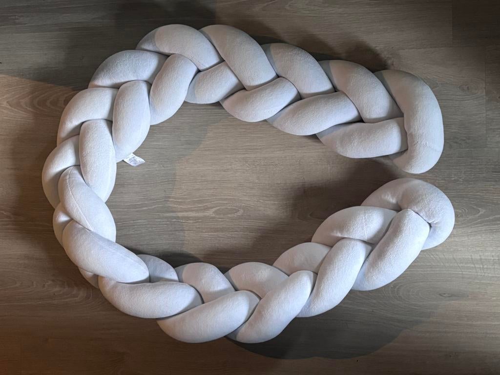 Vlecht bedomrander wit, Kinderen en Baby's, Babyparken, Ophalen, Gebruikt