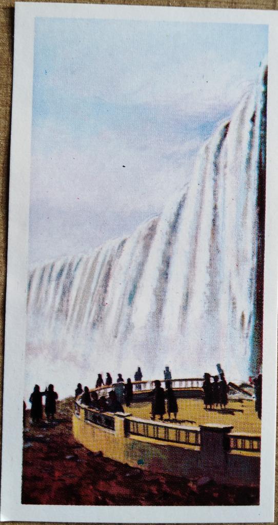 Verzamelprent reeks De 100 wereldwonderen: Niagara rivier, Enlèvement ou Envoi, Utilisé, Autres sujets/thèmes, Gravure