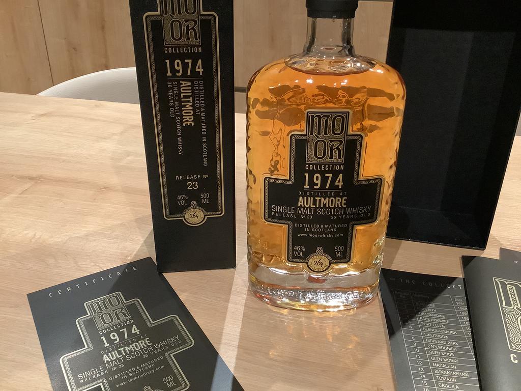 Single malt Scotch whisky Aultmore 1974, Verzamelen, Wijnen, Zo goed als nieuw, Ophalen of Verzenden