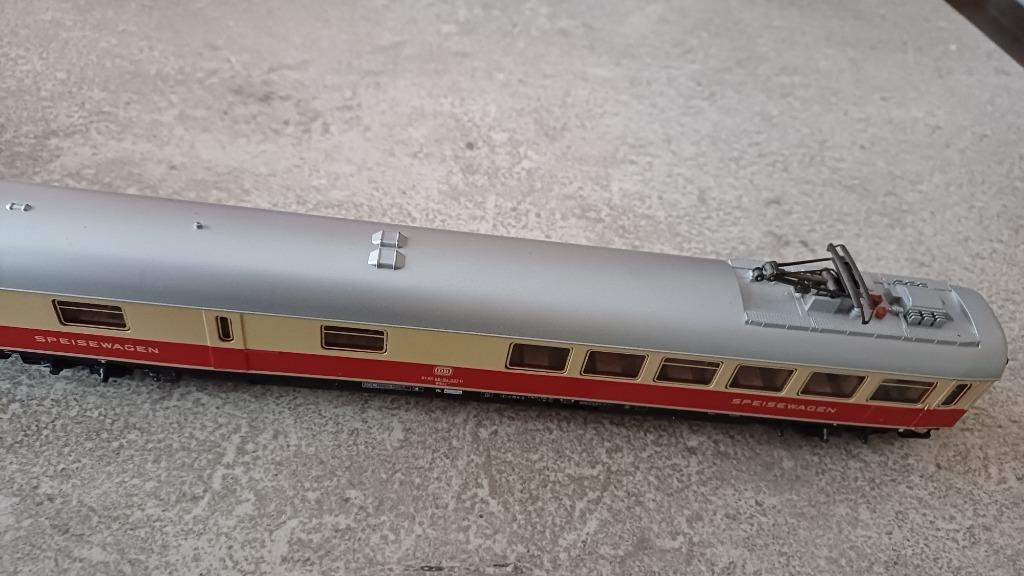 (3C) Restaurant wagon met bovenleiding., Ophalen, Wisselstroom, Wagon, Zo goed als nieuw