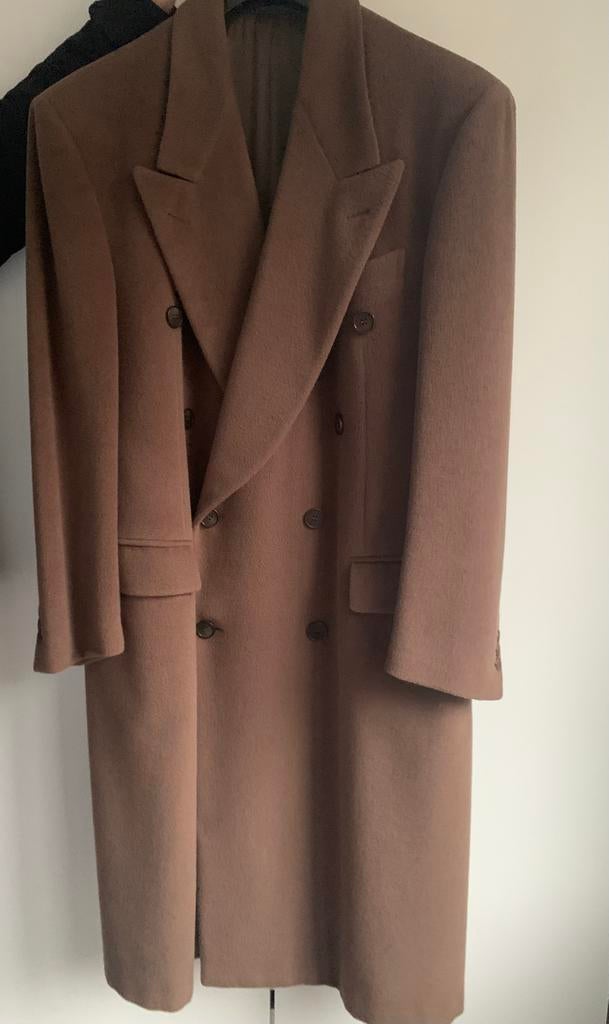 Herenmantel van Pal Zileri, Ophalen, Maat 52/54 (L), Bruin, Gedragen