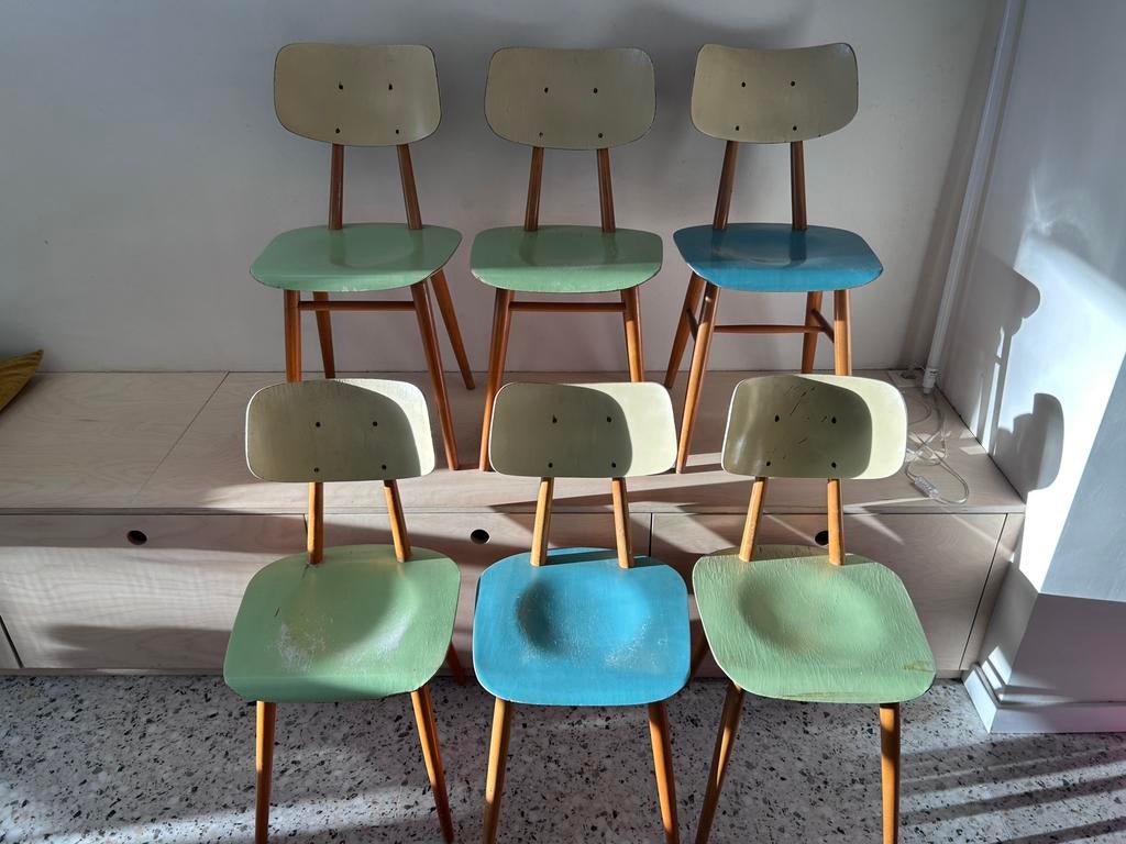 Vintage TON Stoelen, Antiek en Kunst, Ophalen