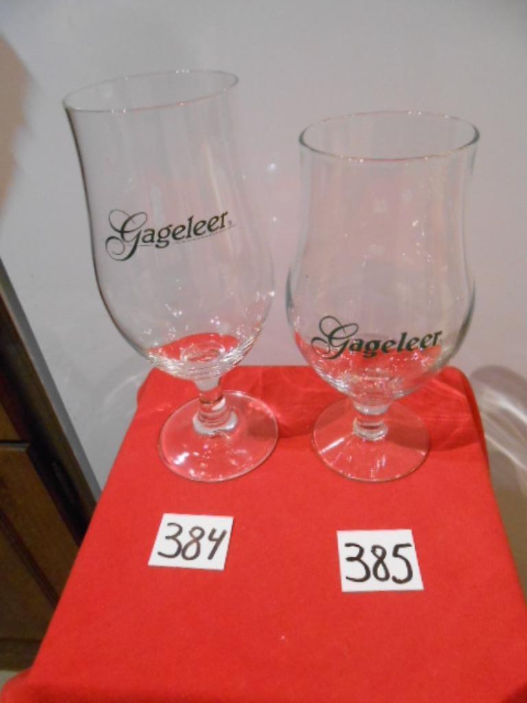 Gageleer Ritzenhoff bierglas verzameling kerkvoet, Ophalen of Verzenden, Zo goed als nieuw, Bierglas