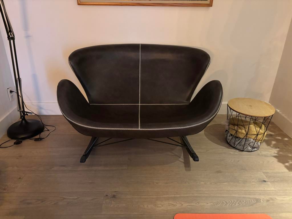 Lederen 2-zit schommelzetel, Enlèvement, Comme neuf