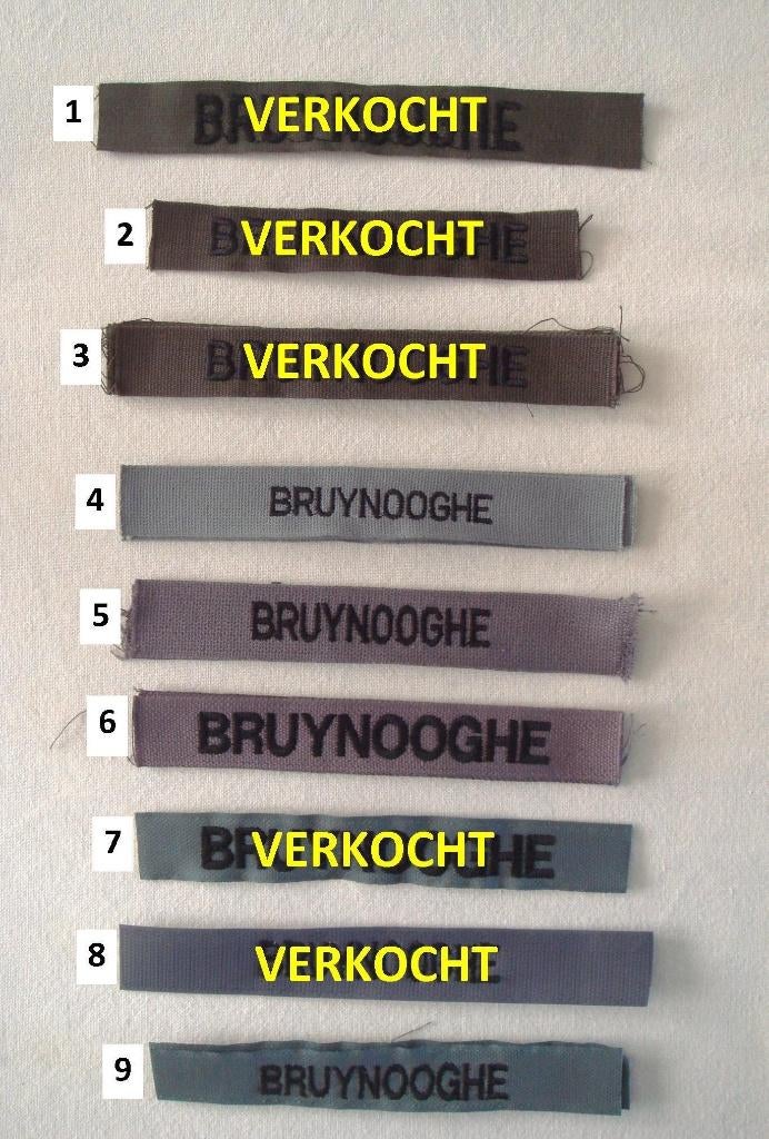 ABL #43 - naamlint BRUYNOOGHE (enkel deze naam beschikbaar), Verzamelen, Ophalen of Verzenden, Embleem of Badge
