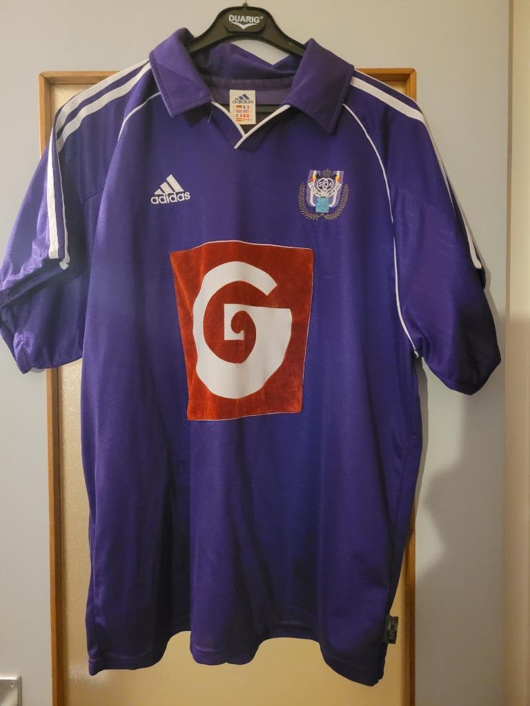 Anderlecht Enzo Scifo n7 XL vintage shirt, Sport en Fitness, Voetbal, Maat XL, Ophalen of Verzenden, Zo goed als nieuw, Shirt