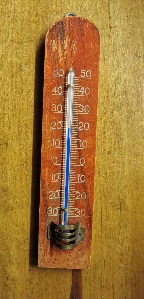 Vintage alcohol thermometer werkend, Antiek en Kunst, Antiek | Gereedschap en Instrumenten, Ophalen of Verzenden
