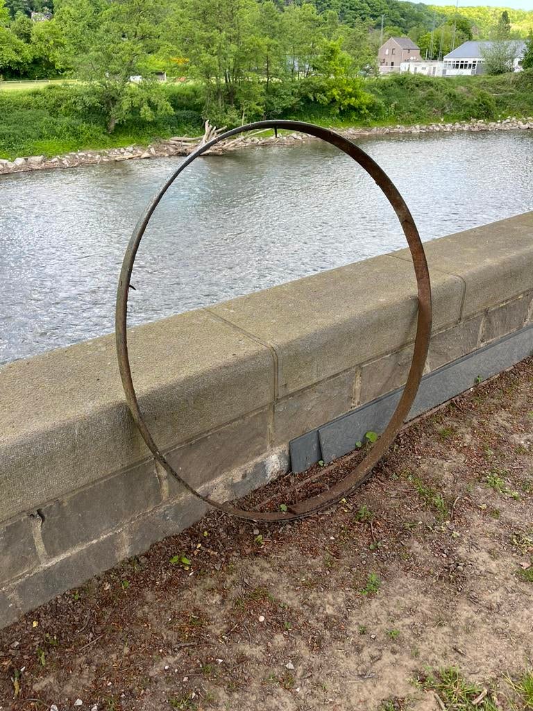 Cadre ancienne roue de chariot, Enlèvement, Utilisé