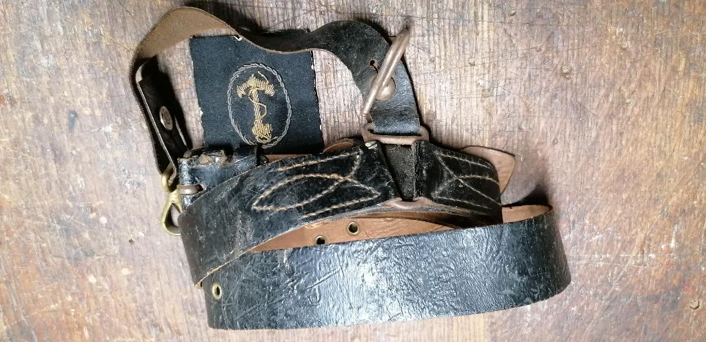 Artillerie-officier Militaire Belt uit Eerste Wereldoorlog, Verzamelen, Verzenden, Marine