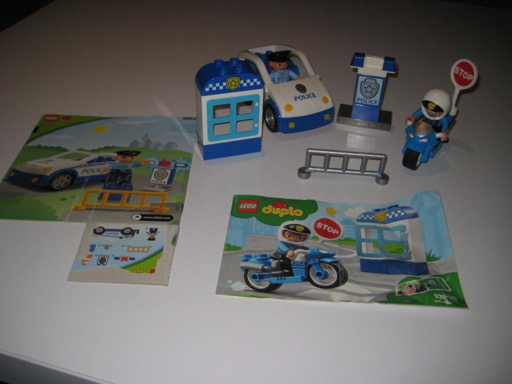 Lego Duplo politie set 10900 +4963, Ophalen of Verzenden, Gebruikt, Complete set, Duplo