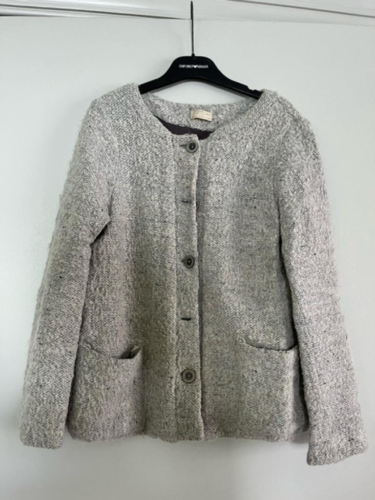 Grijze wollen jas, Ophalen of Verzenden