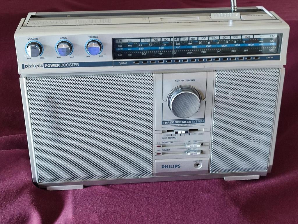 Radio Philips en bon état, TV, Hi-fi & Vidéo, Enlèvement ou Envoi, Utilisé, Radio de chantier