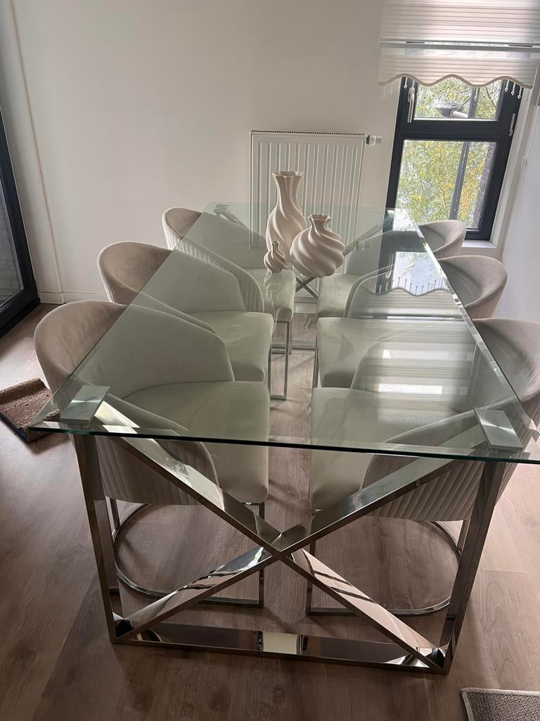 Table + chaises, Enlèvement, Verre