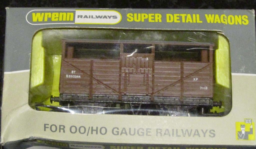 Wrenn 8 ton veewagon nr. W4630 - schaal OO / HO, Ophalen, Zo goed als nieuw, Wagon, Overige merken