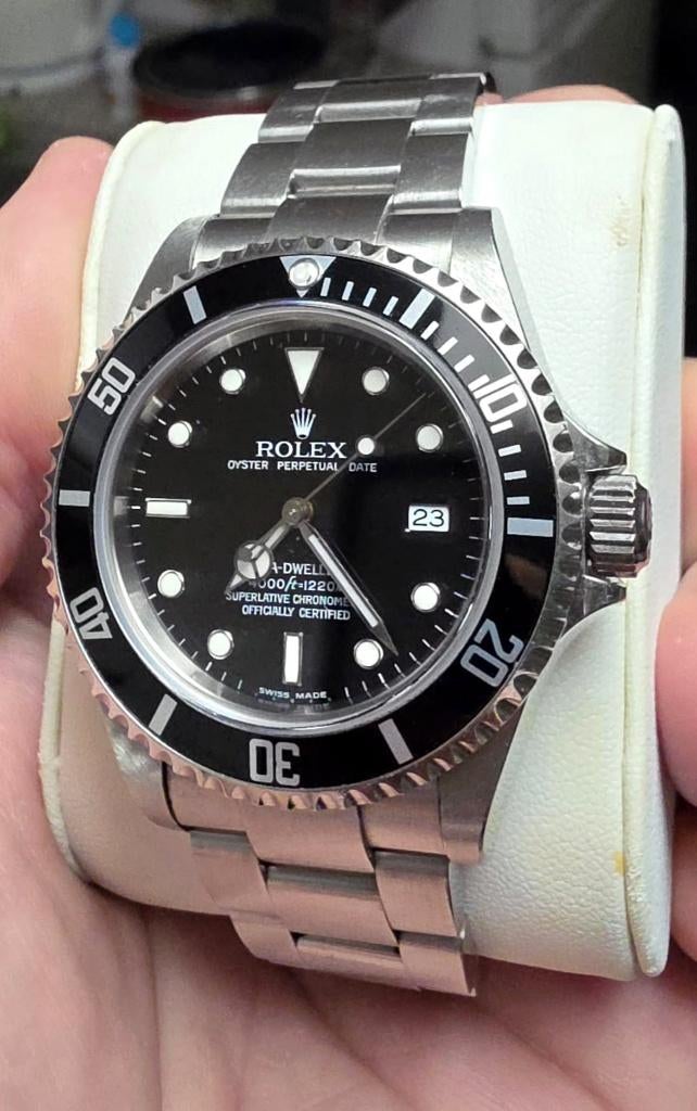 Rolex Oyster Perpetual Date Sea Dweller 16600, Handtassen en Accessoires, Horloges | Heren, Ophalen, Staal, Gebruikt, Polshorloge