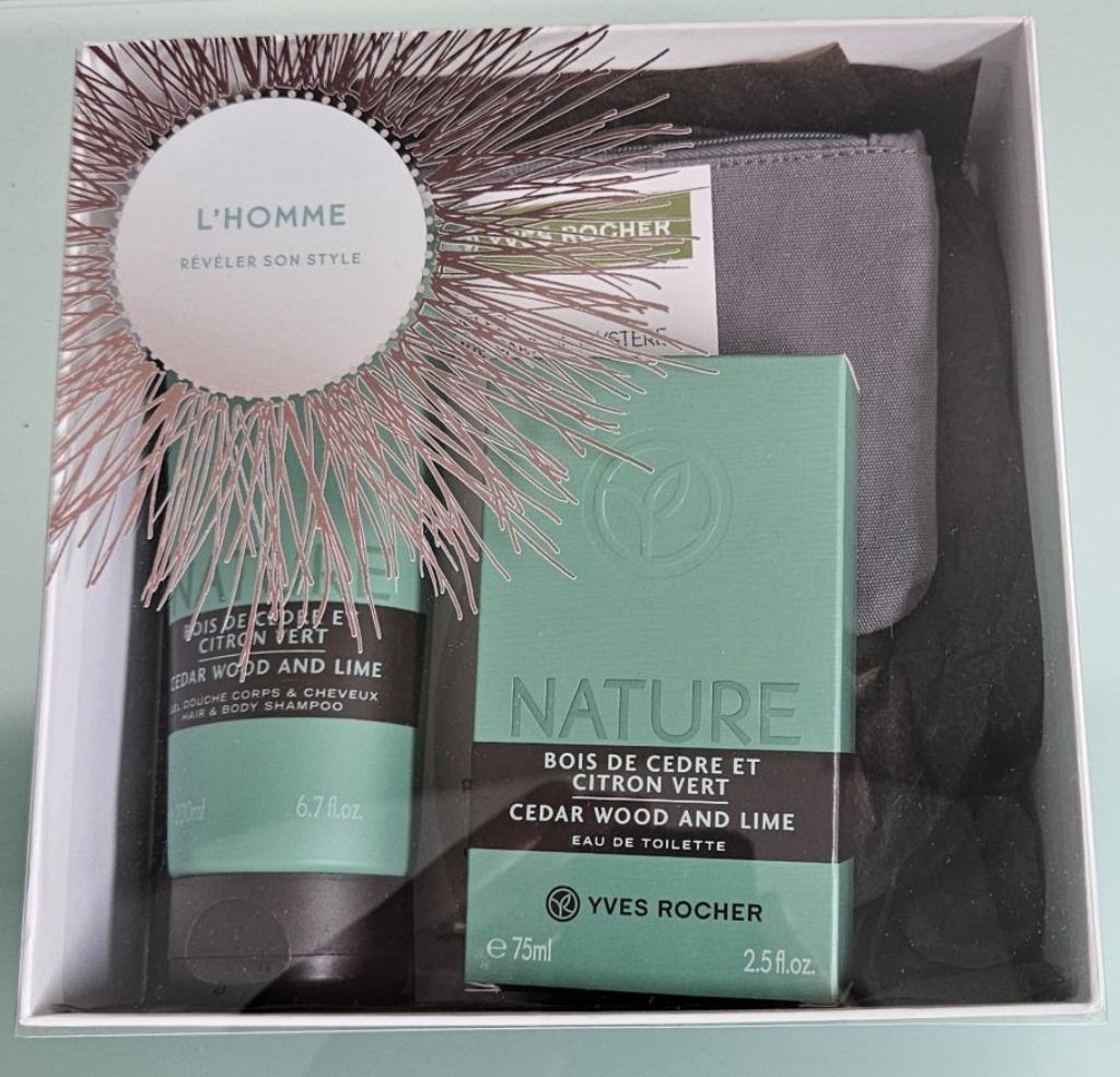 YVES ROCHER COFFRET HOMME - Eau de Toilette et Gel douche, Bijoux, Sacs & Beauté, Beauté | Parfums, Enlèvement ou Envoi, Neuf