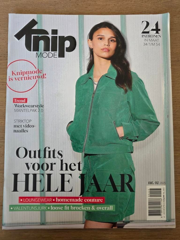 Nieuw magazine Knip mode nr 02/2025, Hobby en Vrije tijd, Kledingpatronen, Nieuw, Vrouw, Ophalen of Verzenden
