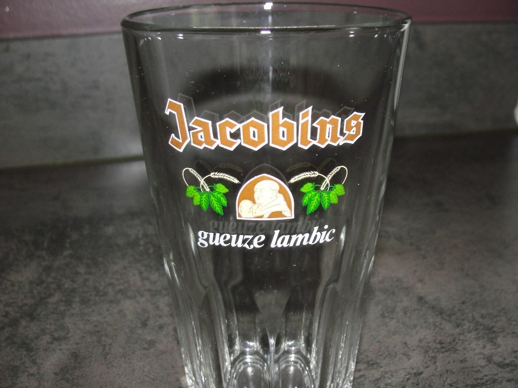 Gueuze Lambic Jacobins. Hoogte 13,7cm. Mooie staat., Verzamelen, Ophalen of Verzenden, Nieuw, Glas of Glazen, Overige merken