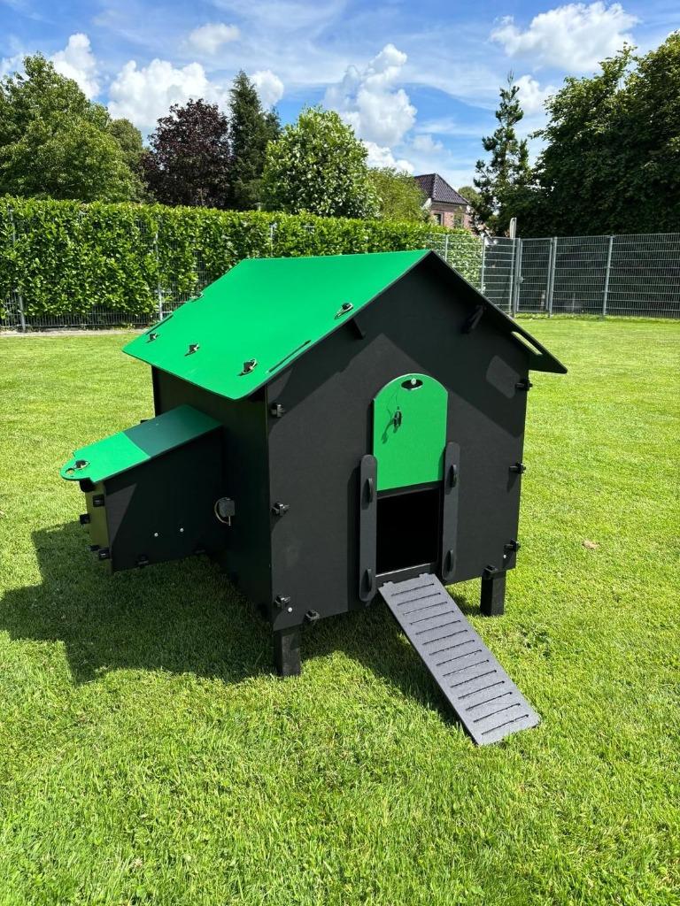 Kunststof kippenhok Pluverdi Paris Superactie 8-16 kip, Ophalen, Nieuw, Kippenhok of Kippenren