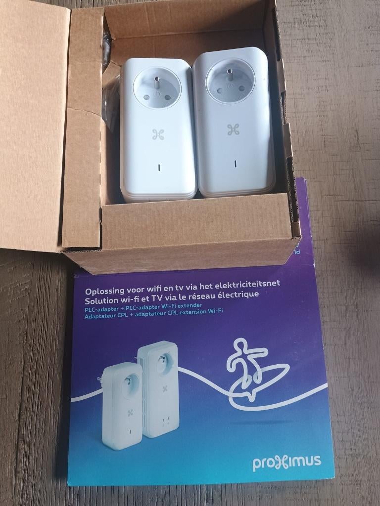 PLC adapter V2 Proximus, Computers en Software, Ophalen of Verzenden, Zo goed als nieuw, Proximus