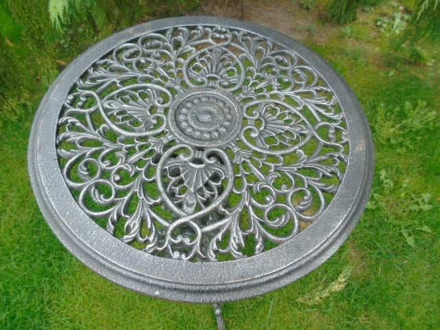 table guéridon en fonte pat gris-noir ..., Enlèvement ou Envoi, Neuf