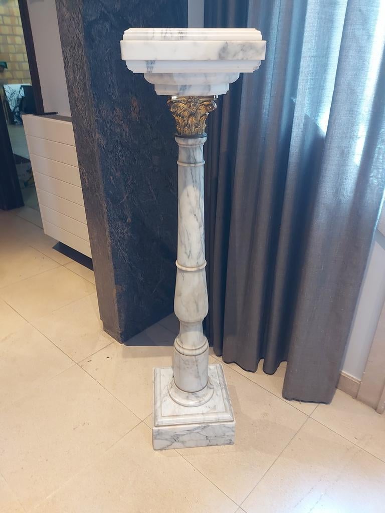 Zuil witte marmer ,kan draaien, Enlèvement