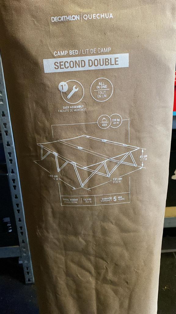 Kampeer bed decathlon, Ophalen, Zo goed als nieuw, 2-persoons