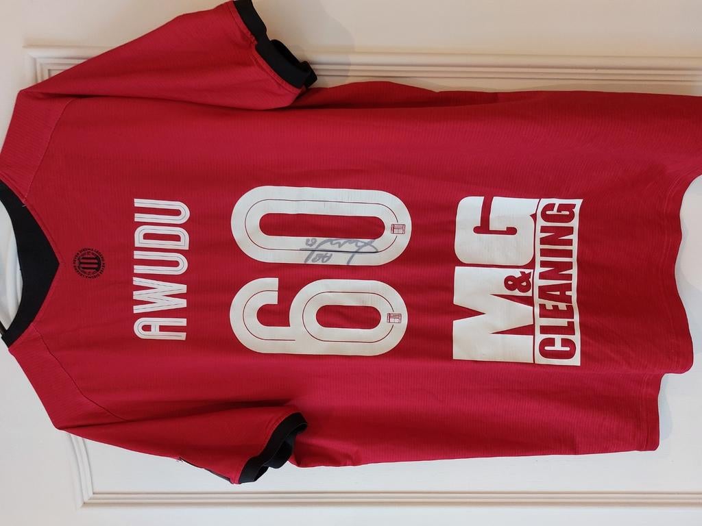 Matchworn Awudu RWDM, Sports & Fitness, Football, Enlèvement ou Envoi, Comme neuf