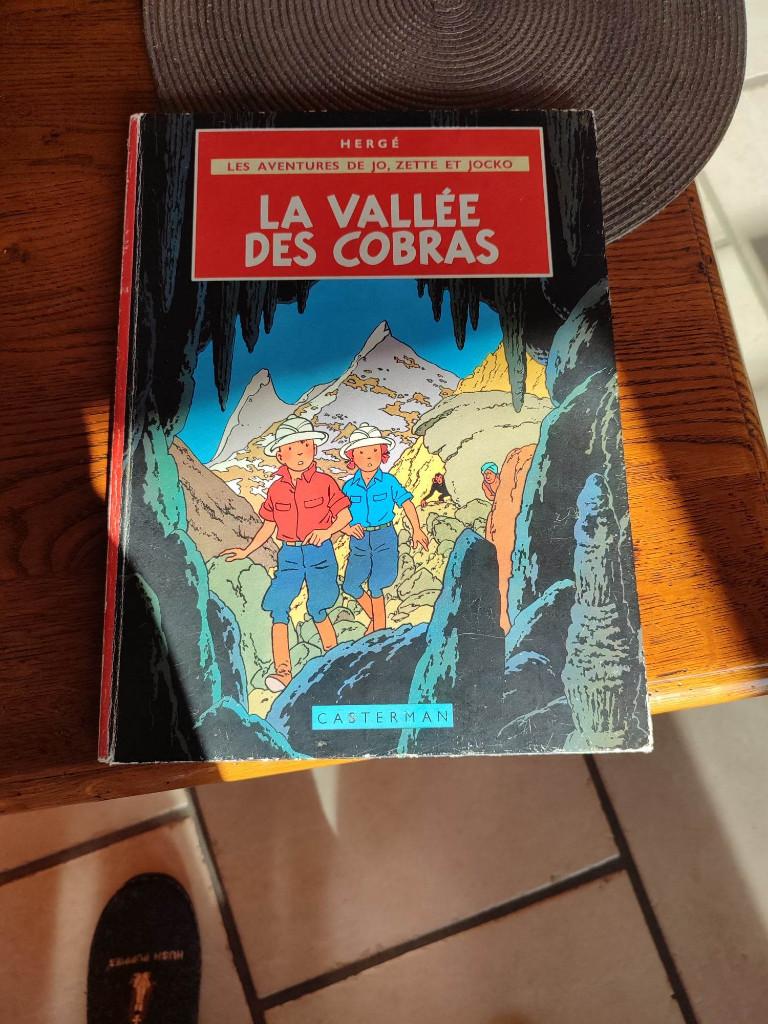 Jo, Zette et Jocko Hergé La vallée des cobras, Enlèvement ou Envoi, Une BD, Utilisé, Hergé
