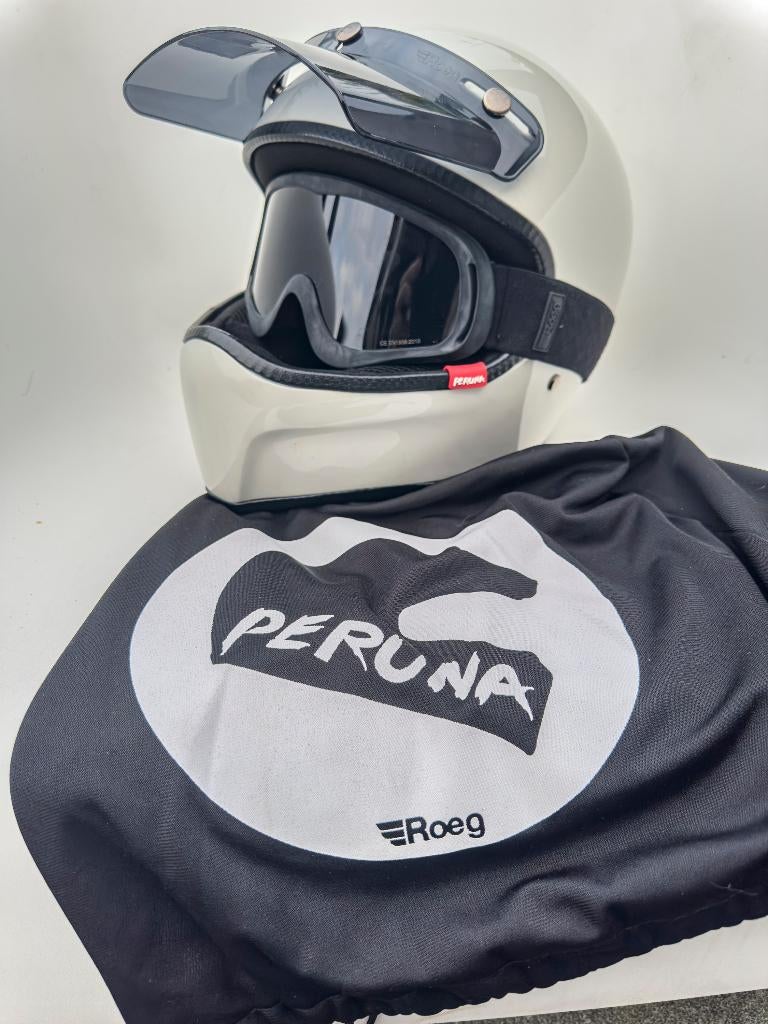 Roeg Peruna Helm + goggles (bril), Motoren, Kleding | Motorhelmen, Offroadhelm, Kinderen, Nieuw zonder kaartje, S
