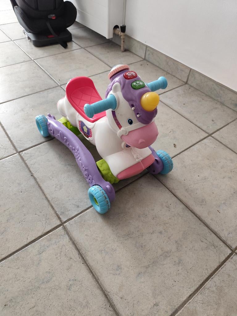 Loopwagen Unicorn, Kinderen en Baby's, Speelgoed | Babyspeelgoed, Ophalen, Zo goed als nieuw, Met licht