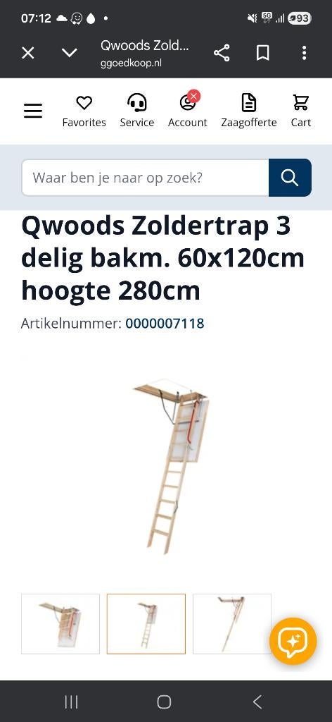 Zoldertrap, Ophalen, Nieuw