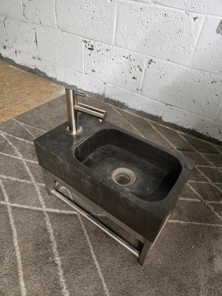 Lave Main en pierre naturelle, Maison & Meubles, Salle de bain | Meubles de Salle de bain, Comme neuf, Lavabo ou Évier, Moins de 100 cm