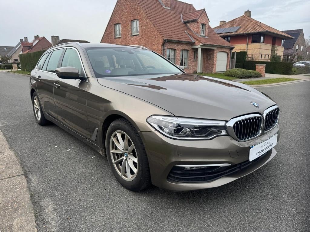 BMW 530i, Autos, Cuir, Entreprise, Beige, 5 portes