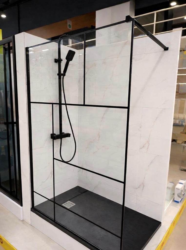 Douchescherm 120x200 en bad 120x90, Huis en Inrichting, Badkamer | Complete badkamers, Ophalen, Nieuw, Met douche