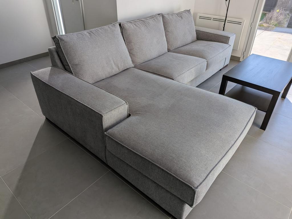 Canapé d’angle fixe gauche, Enlèvement, Comme neuf