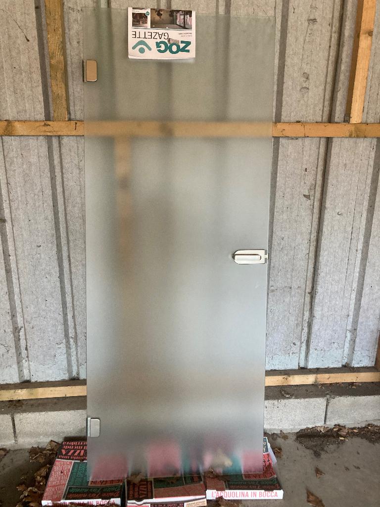 Glazen deur, Doe-het-zelf en Bouw, Deuren en Vliegenramen, Ophalen, 80 tot 100 cm, Binnendeur, 200 tot 215 cm