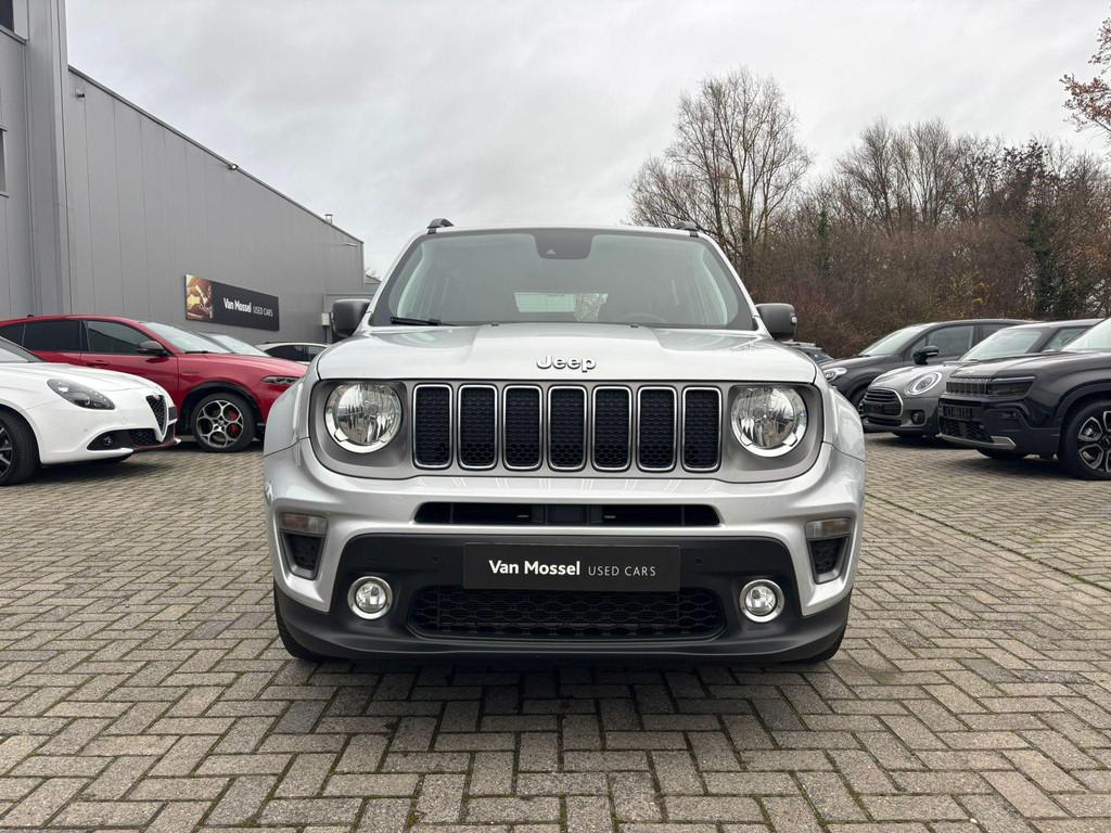 Jeep Renegade 1.3 Turbo T4 190 4xe ATX Limited, Auto's, Automaat, Stof, Gebruikt, Zwart