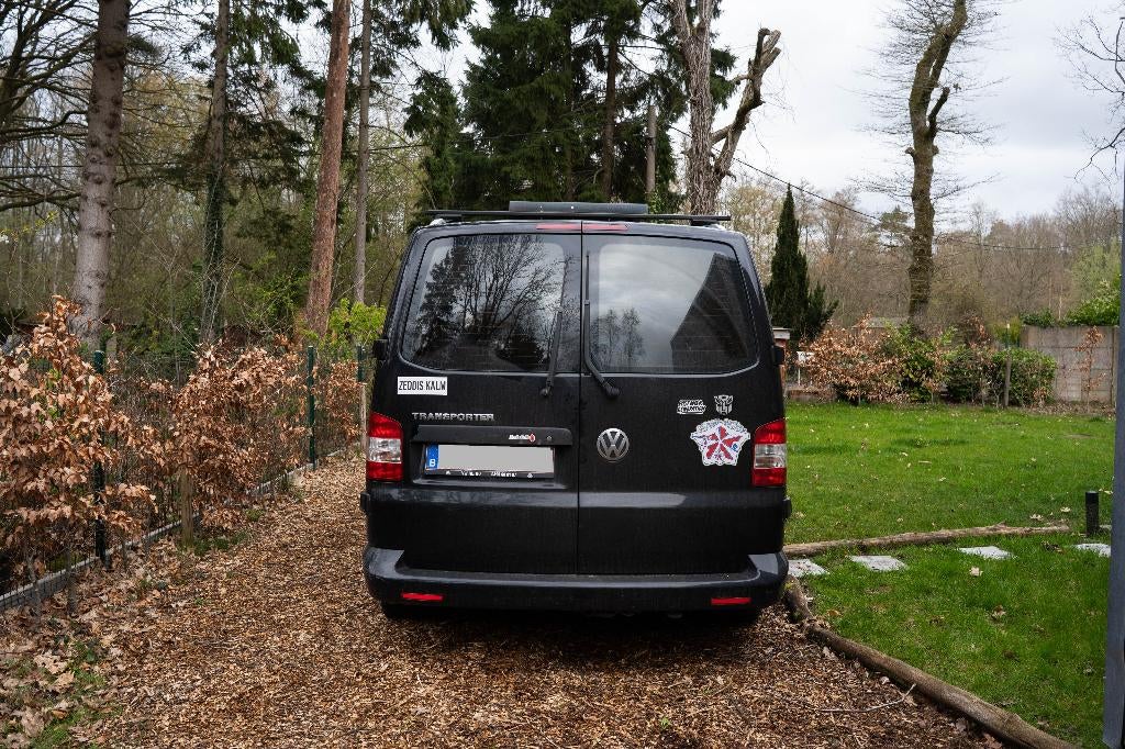 VW T5 uit 2009, Achat, Barres de toit, Noir, 5 portes