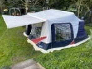 Vouwwagen Jamet bj 2000, Caravans en Kamperen, Caravans, Particulier, Luifel, Tot en met 5