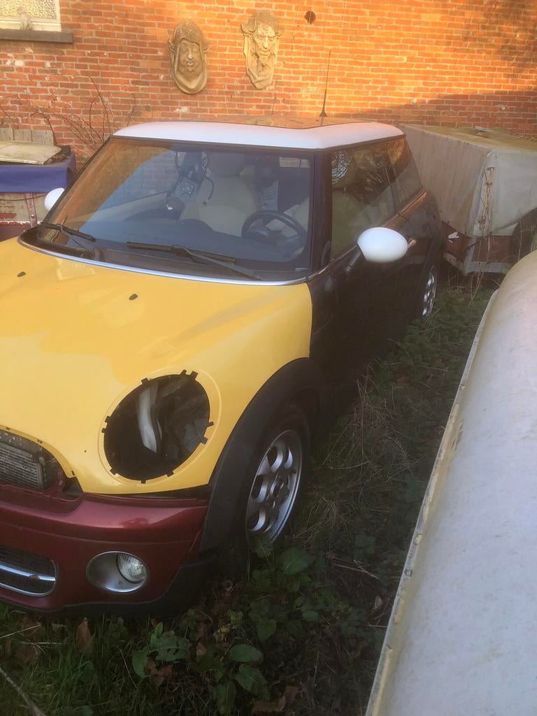 Mini r56  bj  2007, Auto's, Voorwielaandrijving, Zwart, Leder, Handgeschakeld