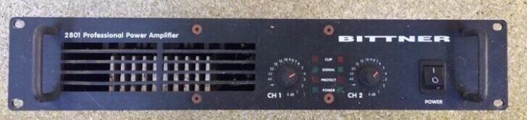 Amplificateur de puissance professionnel Bittner 2801, TV, Hi-fi & Vidéo, Autres marques, Enlèvement, 120 watts ou plus, Stéréo