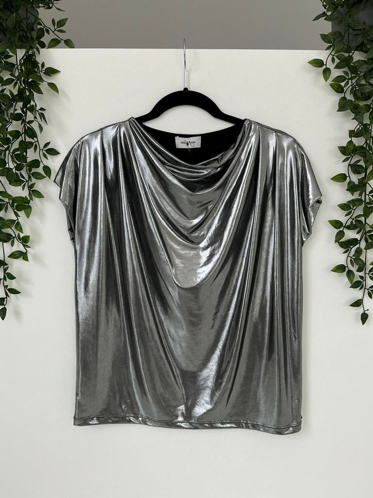 Zilveren top Ottod’Ame maat XS, Kleding | Dames, Overige kleuren, Ophalen of Verzenden, Zo goed als nieuw, Zonder mouw