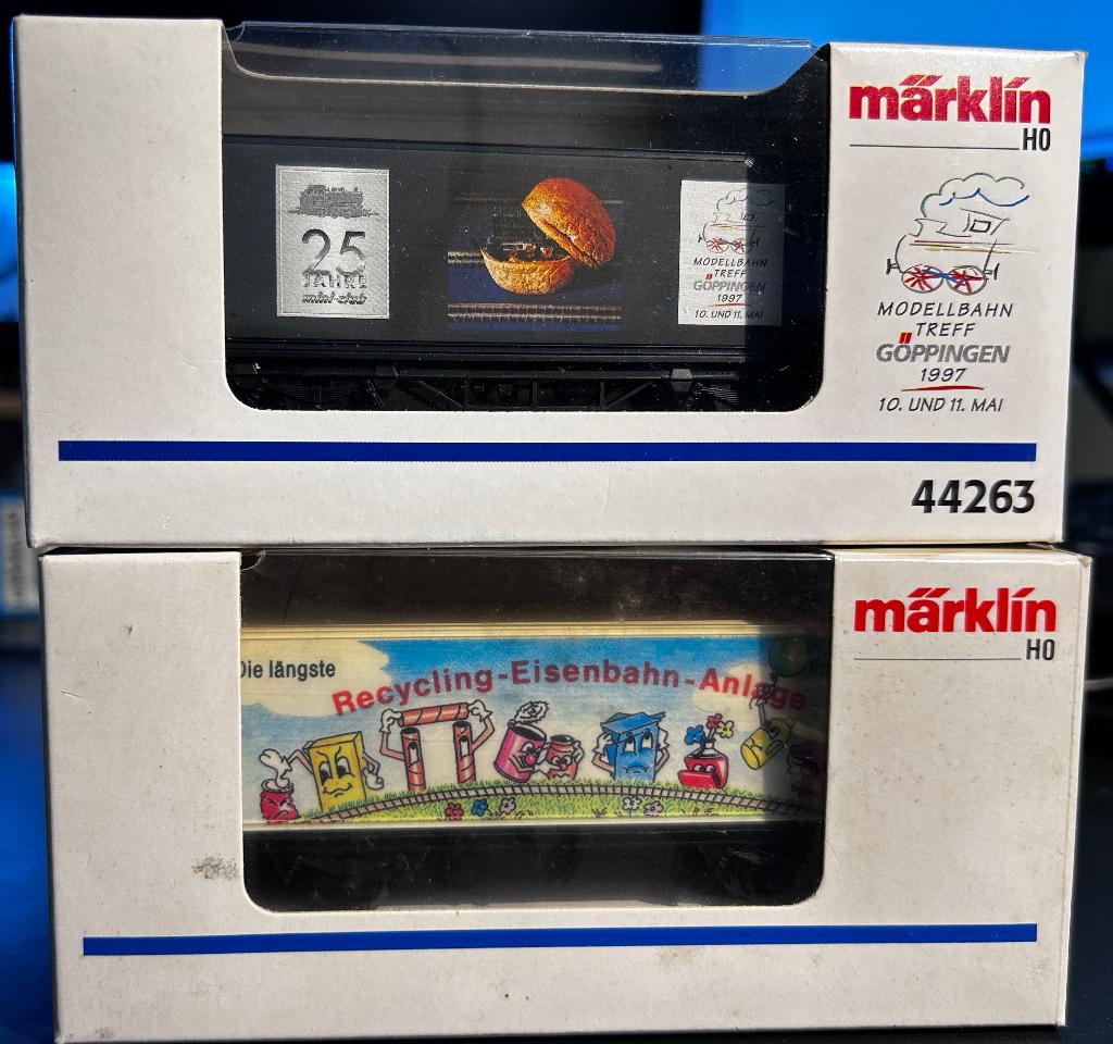 3352. 2 Wagons porte-container H0 Märklin., Hobby & Loisirs créatifs, Trains miniatures | HO, Envoi, Utilisé, Wagon, Märklin