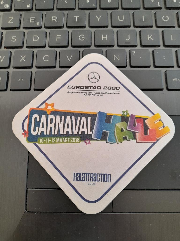 bierviltje carnaval Halle 2018, Ophalen of Verzenden, Viltje(s)