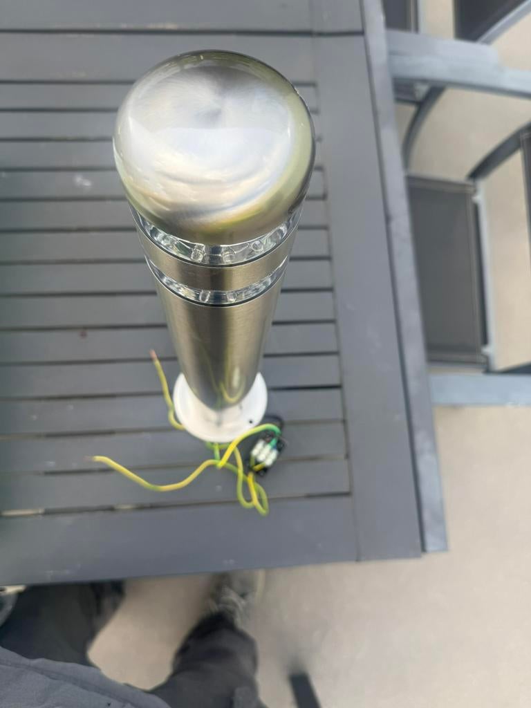 Lampes de jardin, Inox, Lampadaire, Comme neuf, Enlèvement