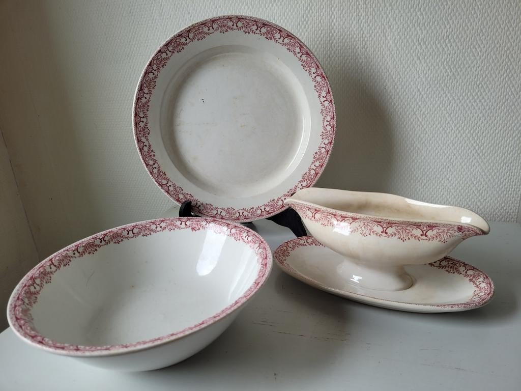 Serviesset van porselein Nimy, Antiek en Kunst, Ophalen of Verzenden