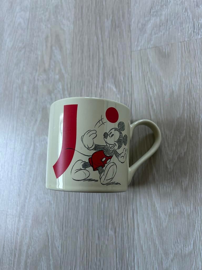 Dinsey mok letter j, Ophalen of Verzenden, Mickey Mouse, Nieuw, Servies